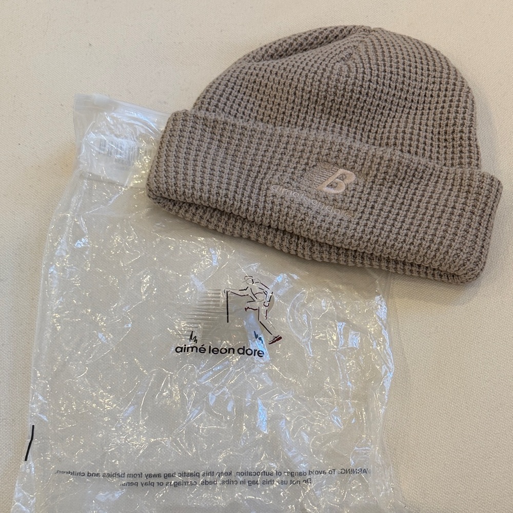 Taupe Aime Leon Dore x New Balance Beanie